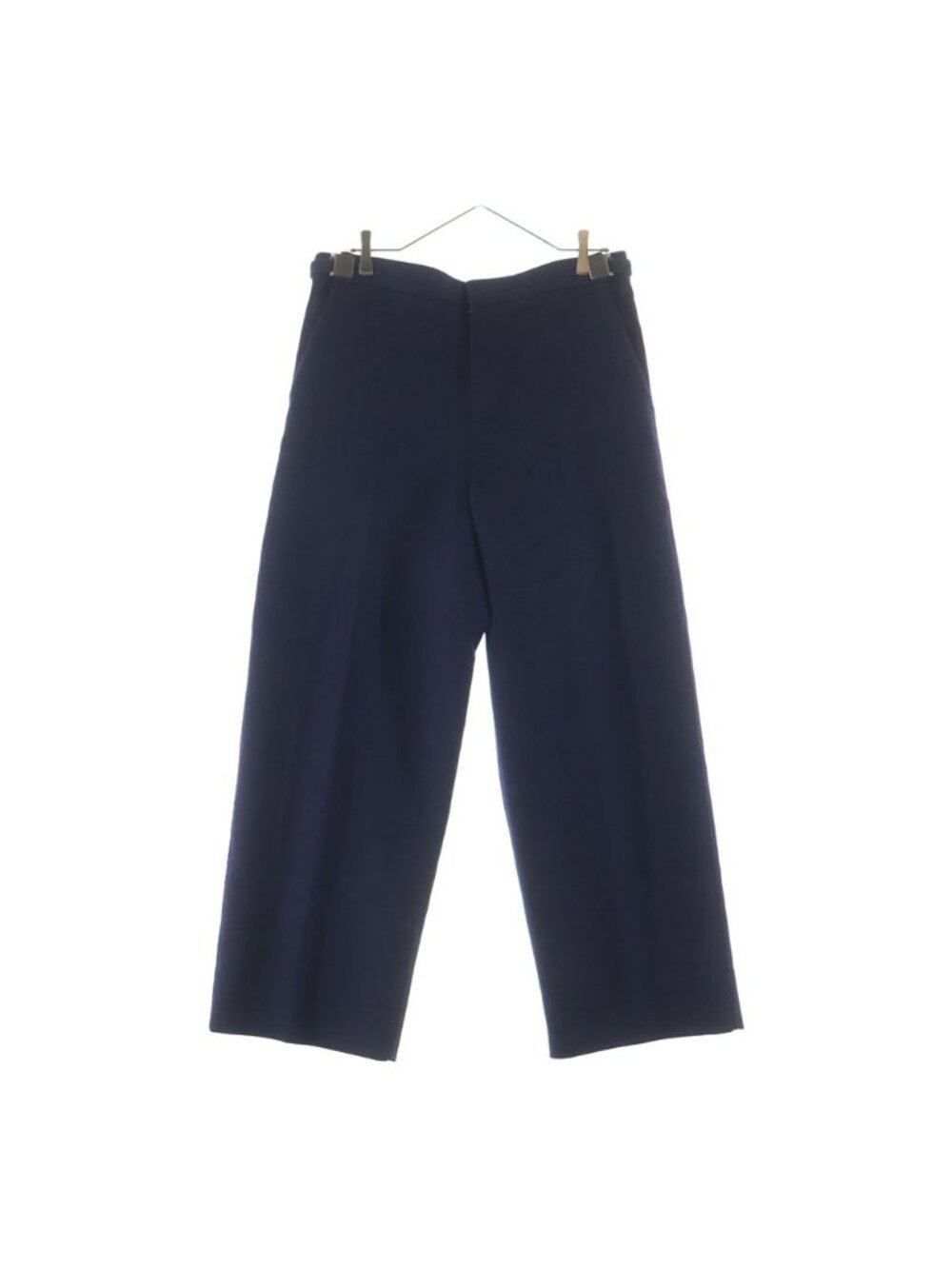 Bottega Veneta Wool Flannel Wide Pants Trousers Navy